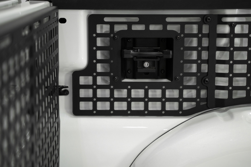 Ford F-150 Bed Side Molle Panel - Driver Center - Addictive Desert Designs - 66in Bed - Hammer Black - `21-`25